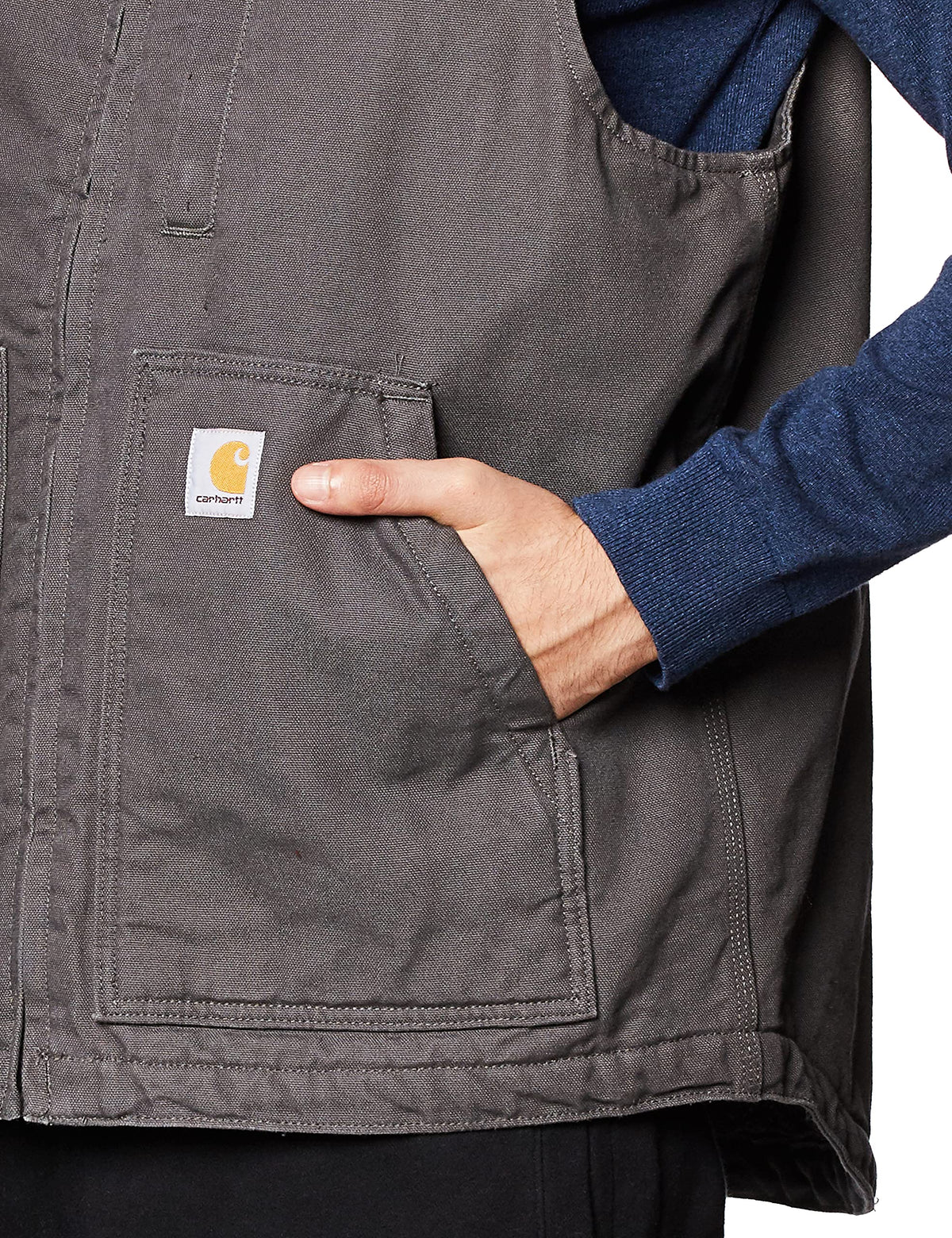 Carhartt Men's Washed Duck Mock-Neck Vest
