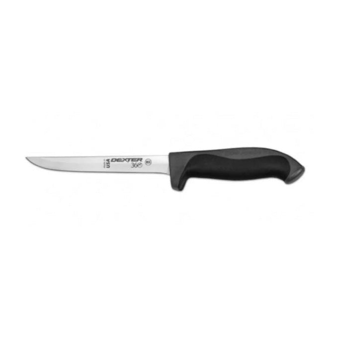 Dexter Russell 360 Series 6” narrow boning knife black handle