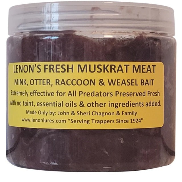 Lenon Lures Fresh Preserved Muskrat Meat Bait