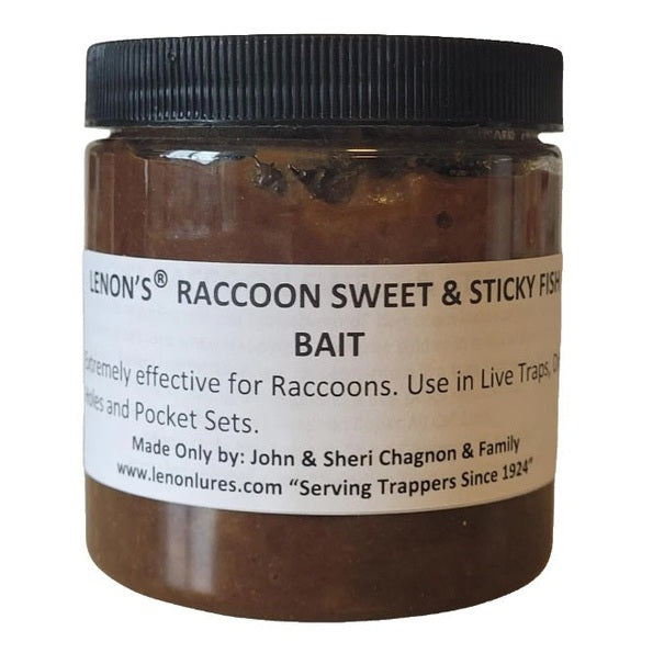 Lenon Lures Raccoon Sweet & Sticky Fish Paste Bait - 16 oz Pint