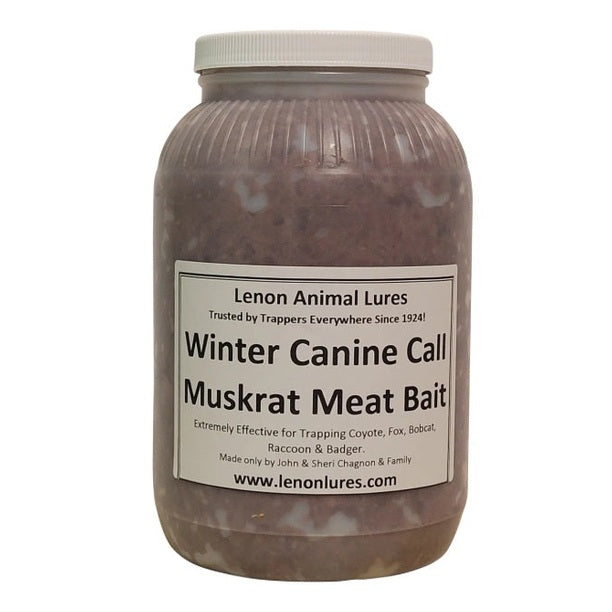 Lenon Lures Winter Canine Bait Tainted Muskrat Meat