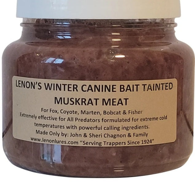 Lenon Lures Winter Canine Bait Tainted Muskrat Meat