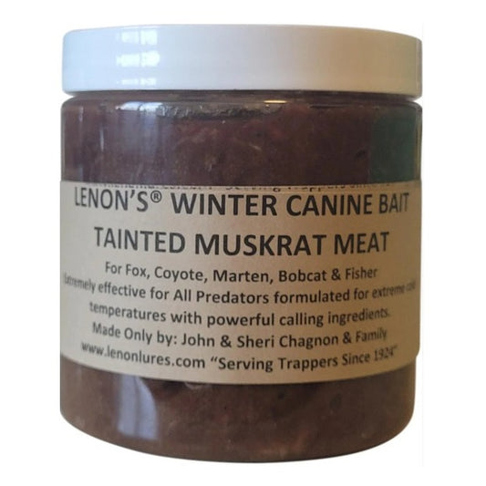 Lenon Lures Winter Canine Bait Tainted Muskrat Meat